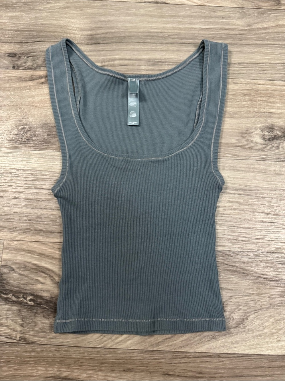 Skims Cotton Rib Tank in Kyanite Size Extra Extra Small